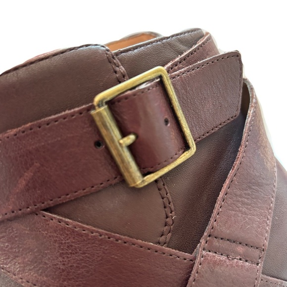 VIONIC Women's Trinity Boots Chocolate Brown Leather‎ Size 9 Booties Ankle Boot - Picture 12 of 12